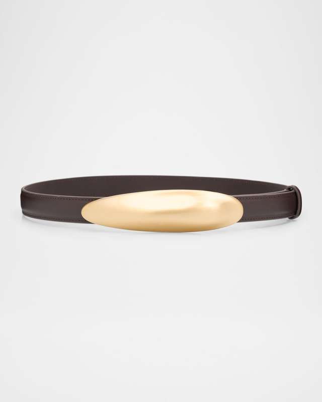 Fiore Statement Buckle Leather Belt
